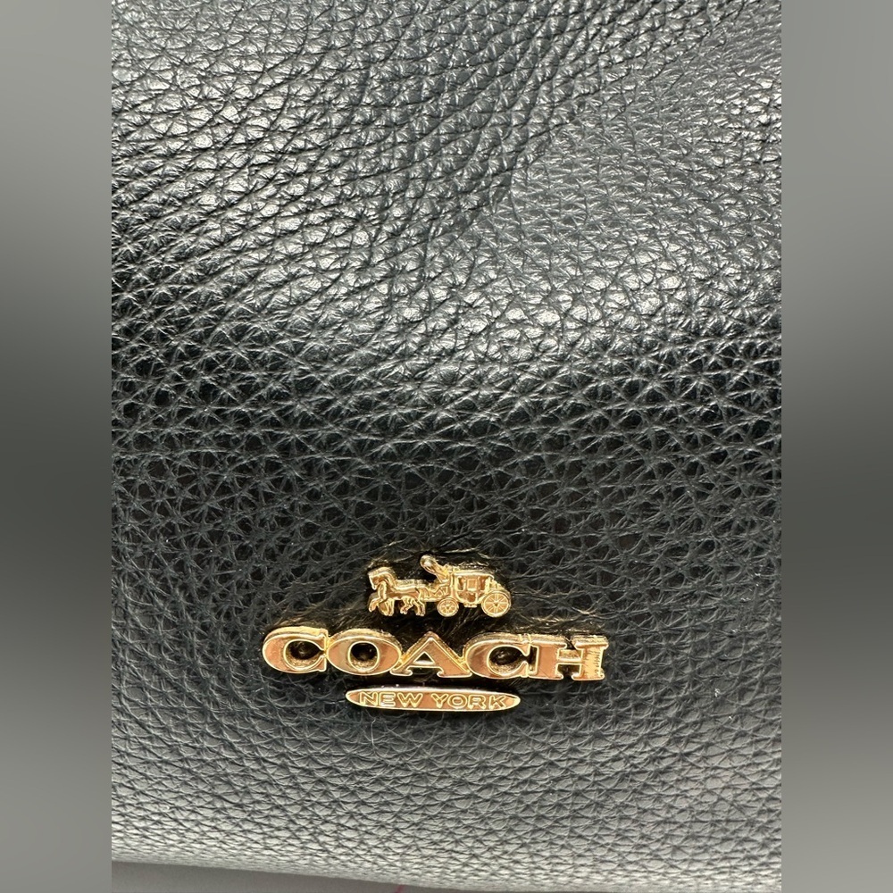 Coach New York Black Leather Purse Shoulder Bag EUC​​ - Picture 11 of 11